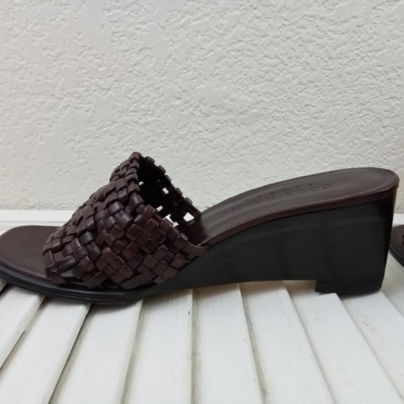 Cole Haan | Brown Slip-on Wedge Sandals - … - Picture 8 of 8